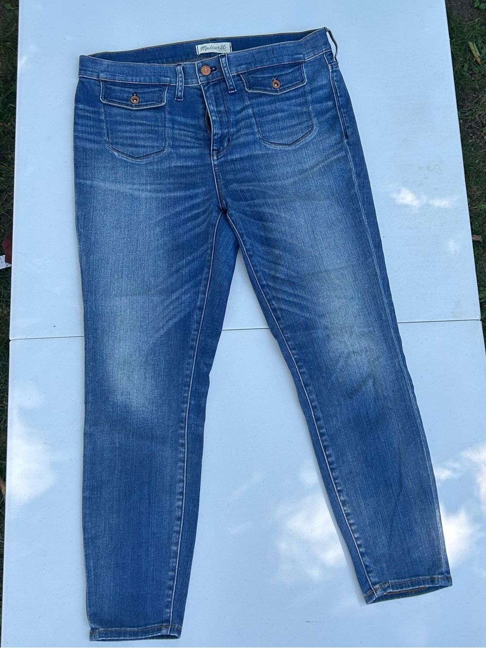 Madewell High Riser Crop Jeans Size 32